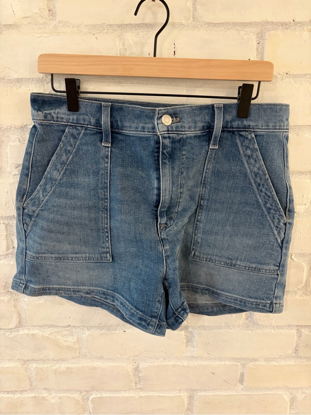 J. Crew Mid-Rise Denim Shorts - Blue Wash (B4)